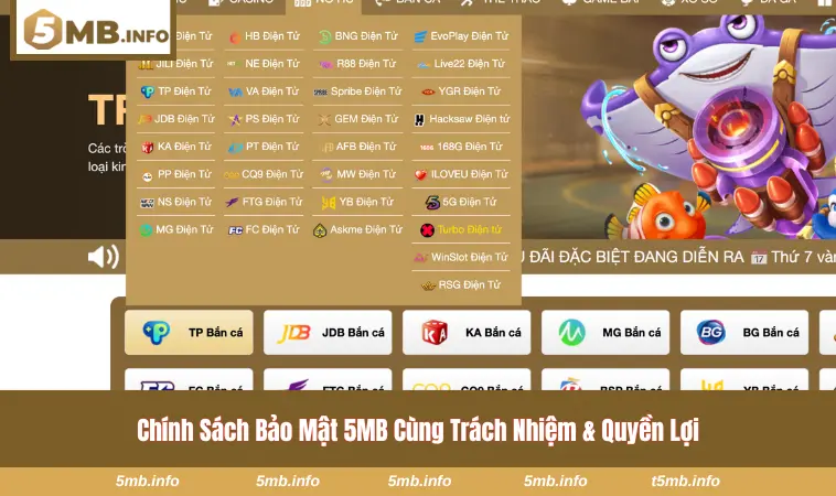 Chính Sách Bảo Mật 5MB 3 Trách nhiệm và quyền lợi đặc biệt khi tuân thủ