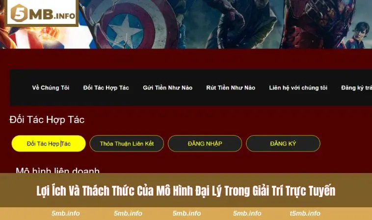 Đại Lý 5MB 3 Vận hành nhà cái - đại lý - khách hàng theo sơ đồ