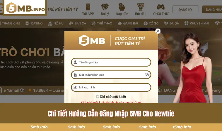 Đăng Nhập 5MB 2 Chi tiết thao tác đăng nhập account nhanh chóng nhất