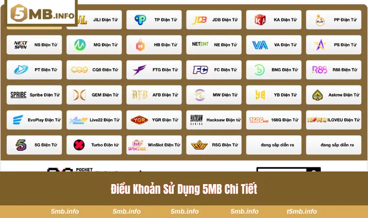 Điều Khoản Sử Dụng 5MB 3 Điều khoản sử dụng tại 5MB chi tiết nhất