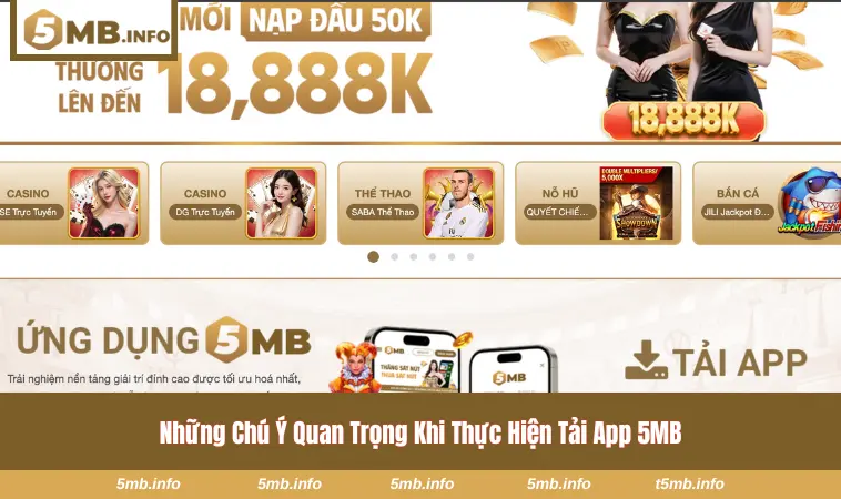 Chú ý quan trọng cần nhớ khi tải ứng dụng 5MB