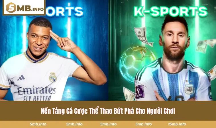 Giao diện hiện đại trong mục thể thao tại nhà cái 5MB 
